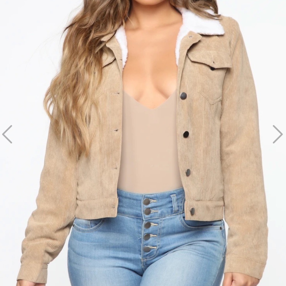 Khaki corduroy jacket